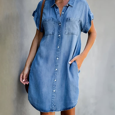 MIRAVO | Legeres Hemdkleid mit Knopfleiste