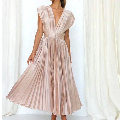 Maria - Elegantes Faltenkleid