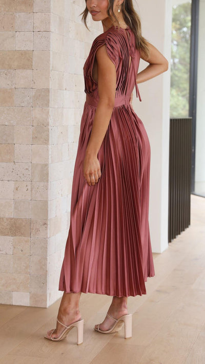 Maria - Elegantes Faltenkleid